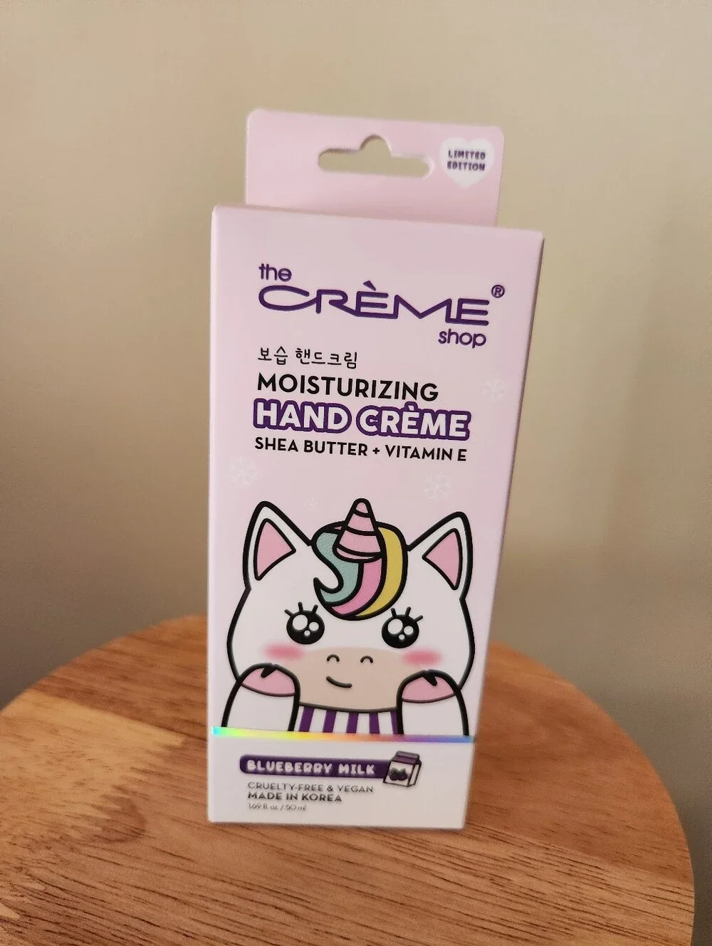 Creme Shop Moisturising Hand Creme Blueberr Milk New